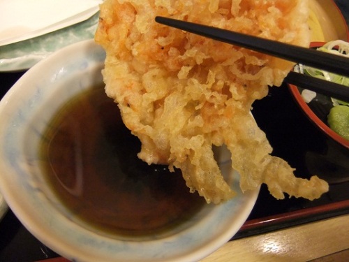 綾瀬３丁目・天丼てんや綾瀬店の桜えび天ぷらそば３20120316.JPG