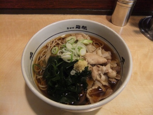生そば箱根秋葉原店の肉生姜そば１20120205.JPG