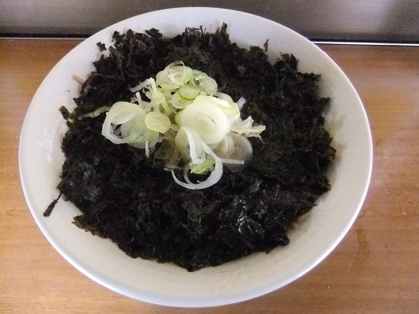 新潟庵 1号ホーム店＠新潟駅の海苔そば420円20140105.JPG