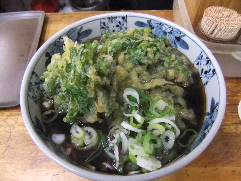 山田製麺所本店＠入谷の春菊天そば１20120918.JPG