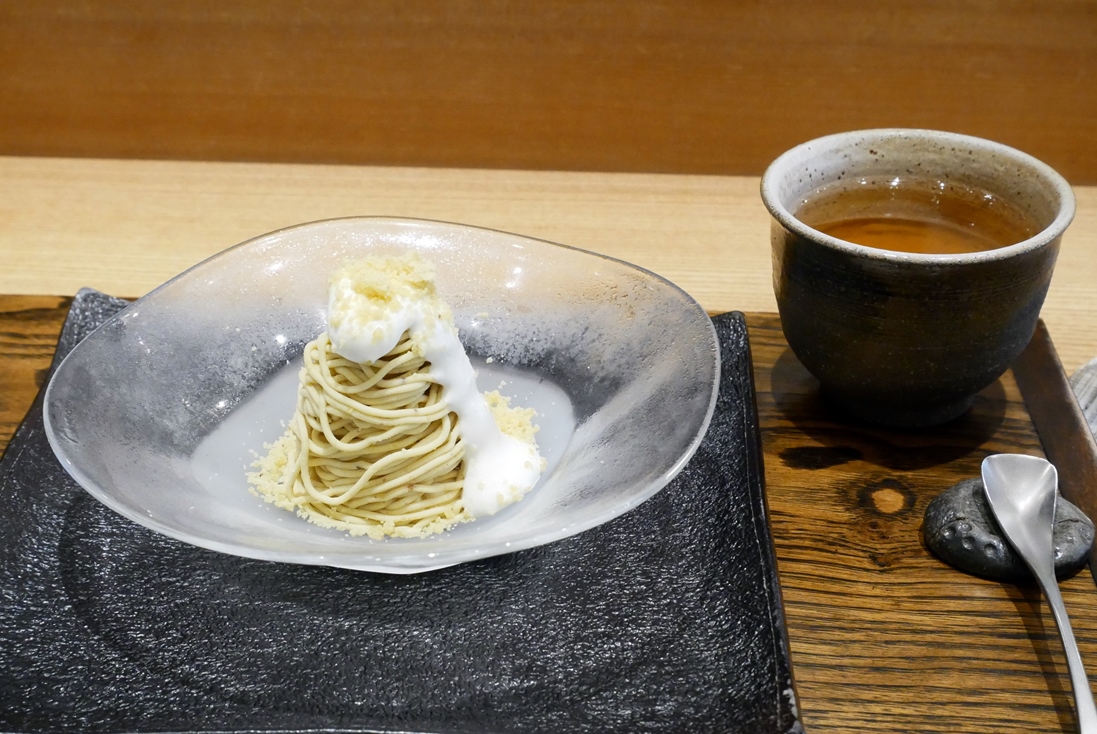 Mont Blanc STYLE　'24ＨＩＴＯＭＡＲＵコース　モンブラン＆ほうじ茶.JPG