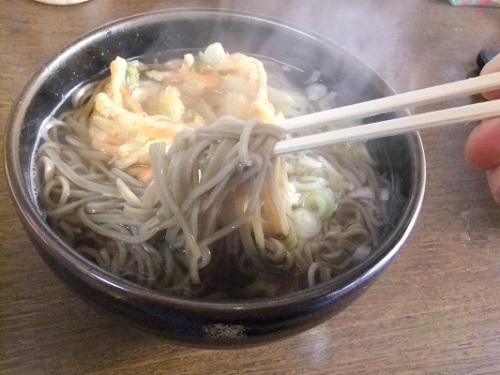千住柳町・千寿家のかき揚げそば２20120218.JPG