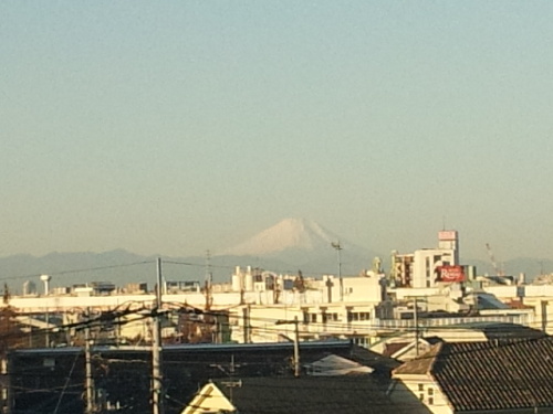 １２月２日朝の富士山