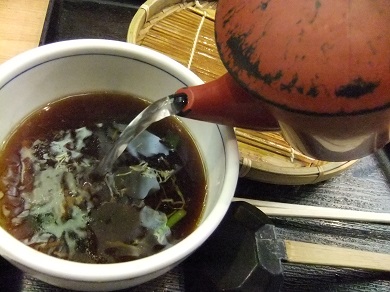 信州屋＠新宿のそば湯