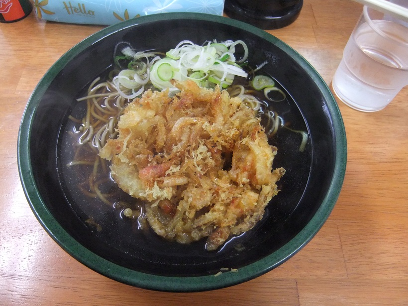 立ち食いそば絆＠篠崎の桜えび天そば１20130218.JPG