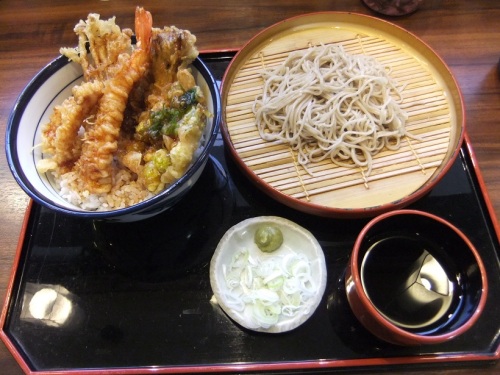 竹の塚６丁目・天丼てんやの松茸ぎんなん天丼小そばセット