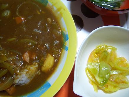 青トマトのカレーとピクルス・02.jpg