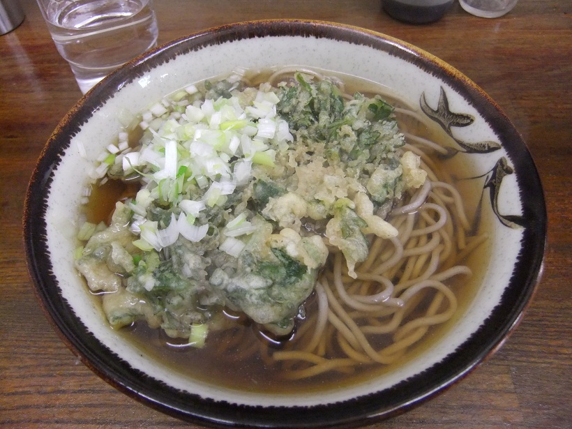 鈴家＠市川のかけそば＋春菊天１20121104.JPG