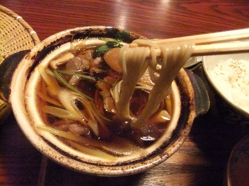 向島七福すずめの御宿＠向島の和牛すき焼き蕎麦５20121001.JPG