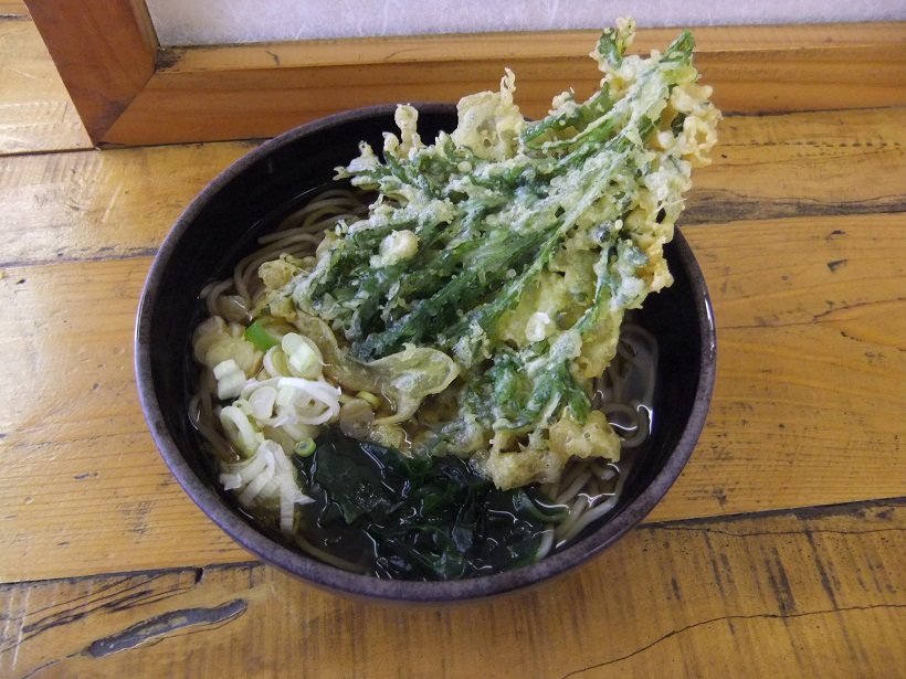 越後そば南流山店のかけそば＋春菊天１20120828.JPG