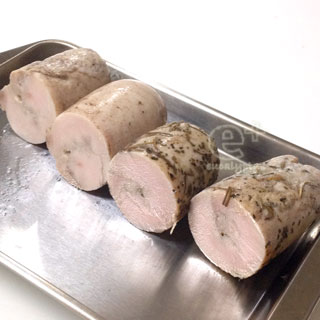 130125鶏ハムづくり仕上げ -6 スライス！