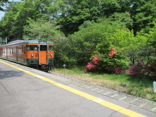 大前駅の115系