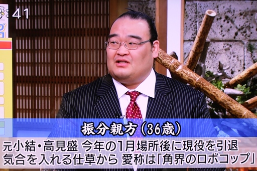サンデーモーニング　振分親方.JPG