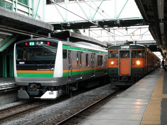 E233系3000番台 高崎線・115系1000番台 上越線1.jpg