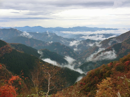 大血川林道からの眺望