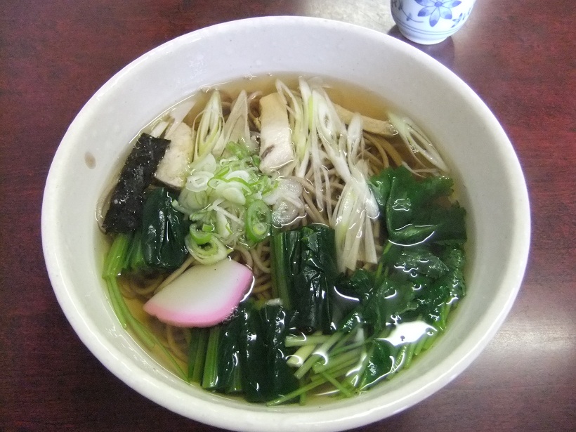 千住橋戸町・たけうちのねぎま蕎麦１20120413.JPG