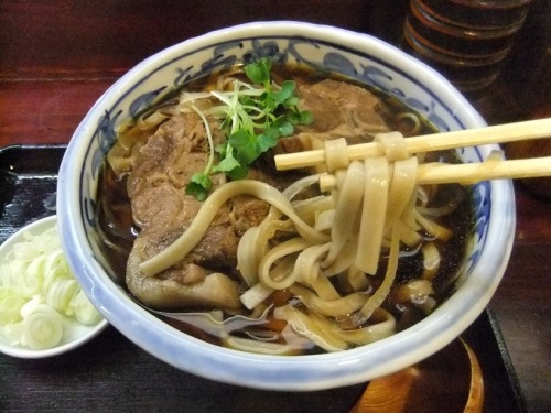 掘留屋＠人形町の肉そば２