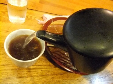 歌舞伎そば＠東銀座のそば湯