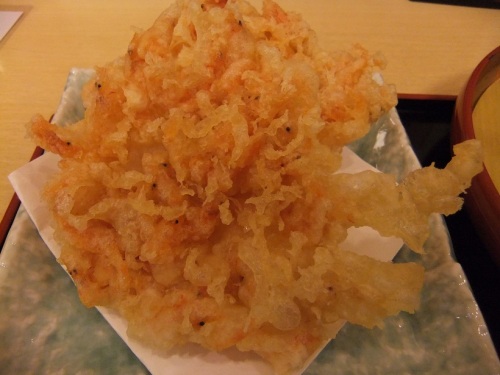 綾瀬３丁目・天丼てんや綾瀬店の桜えび天ぷらそば２20120316.JPG