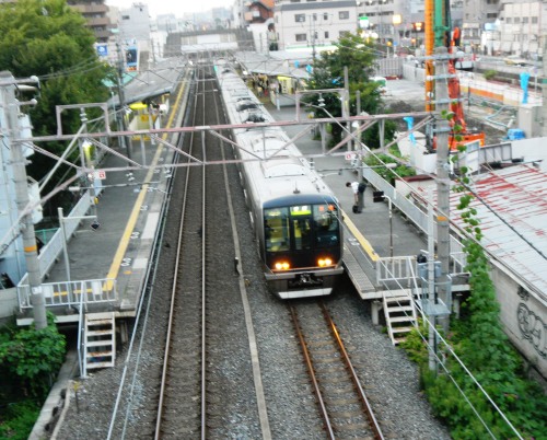 079ＪＲ野崎駅（国道１７０号線跨線橋から）.JPG