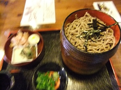 御前そば＠石見銀山の三色割子そば１