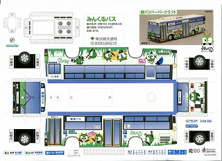 都営バス みんくるバスのペーパークラフト モノコラム 楽天ブログ