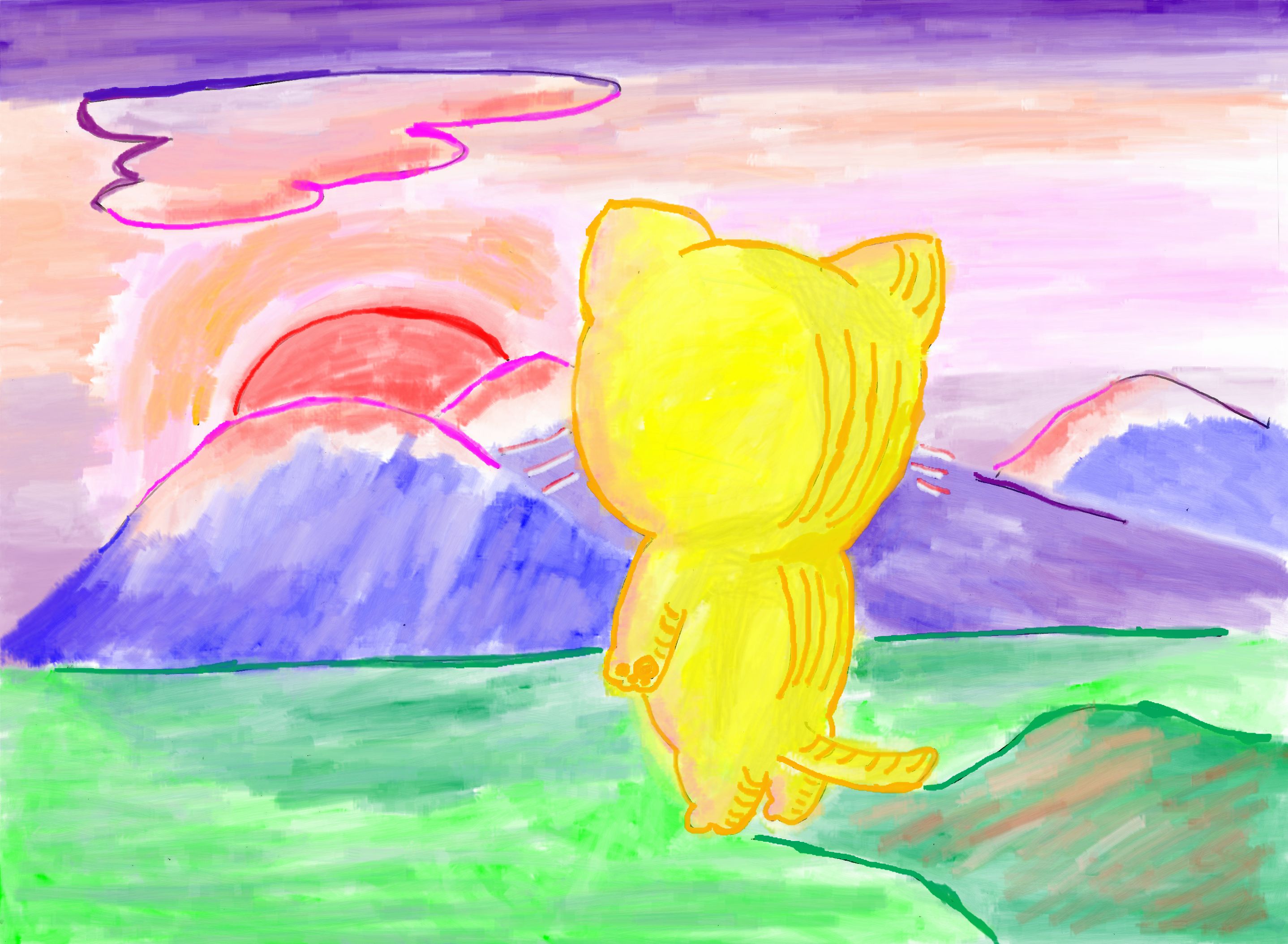 夕日とニャンコ.jpg