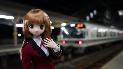 JR嵯峨嵐山駅　陽菜ちゃん.jpg