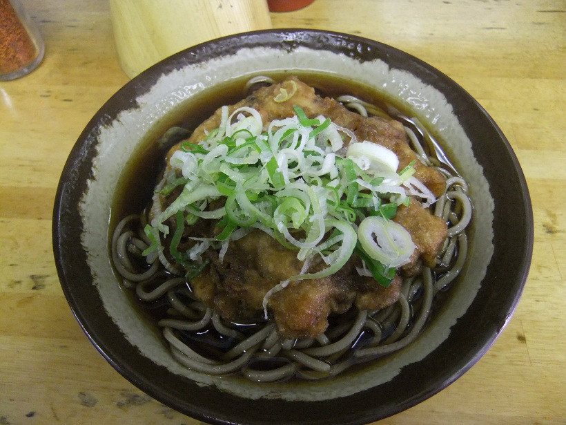 六文そば処浜松町一丁目店のいかげそ天そば１20121022.JPG