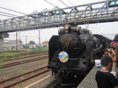 渋川駅でのD51