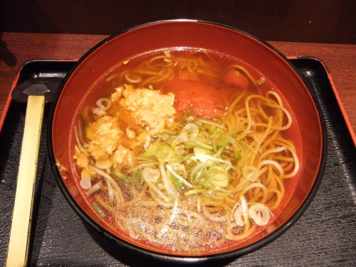 越後そば東京店＠東京駅のトマトスープそば１20130127.JPG