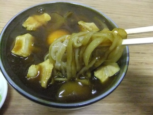 翁そば＠浅草のカレー南ばん・玉落とし２20130501.JPG