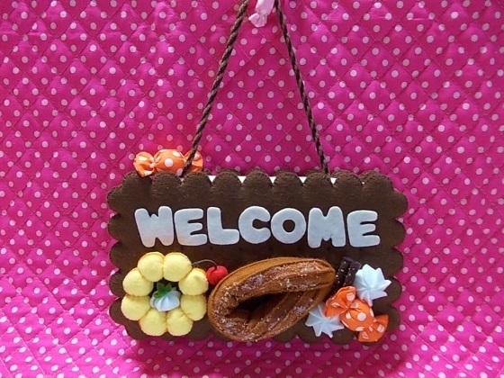 チョコビスケットのウェルカムプレート