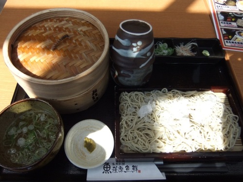 薩摩魚鮮UENO3153店＠上野の黒豚せいろ蒸ししゃぶと蕎麦セット１20121017.JPG