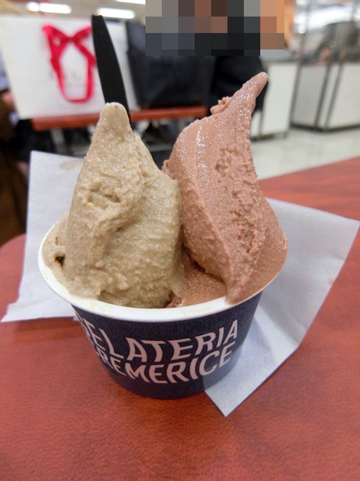 ジェラテリア　クレメリーチェ　京ほうじ茶・チョコラータ.JPG