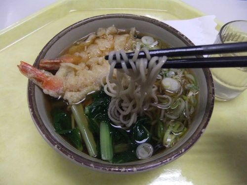 足立区役所職員食堂の天ぷらそば２
