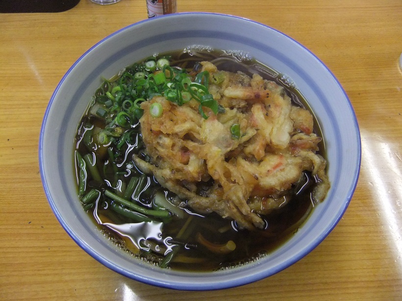 そば処三島＠伊豆箱根鉄道三島駅の桜えび天ぷらそば１20120318.JPG