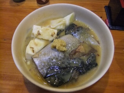 ふわり＠八戸屋台村みろく横丁のサバみそ煮