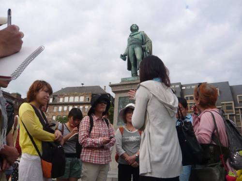 ストラスブール在住の翻訳家・吉崎佳代子にストラスブールを案内してもらう。