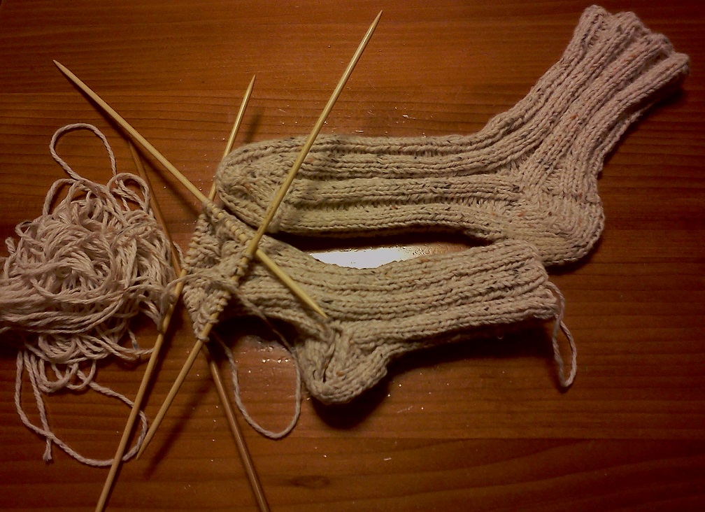 誰でもかんたんリブ編みソックス