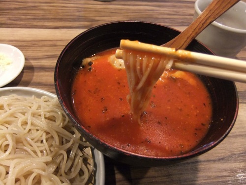 朱葉離＠亀戸のつけトマトそば２