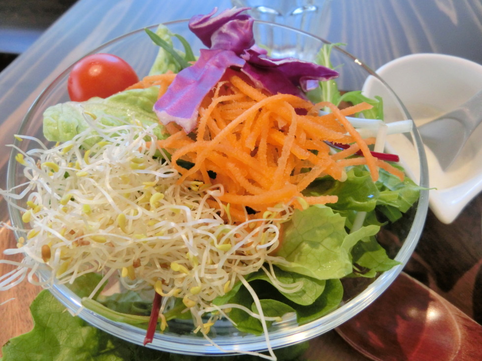 Pain au Sourire スモークサーモンとクリームチーズ　ナッツバーニャカウダソース　サラダ.jpg