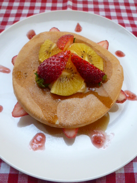 いちごのパンケーキ３.JPG