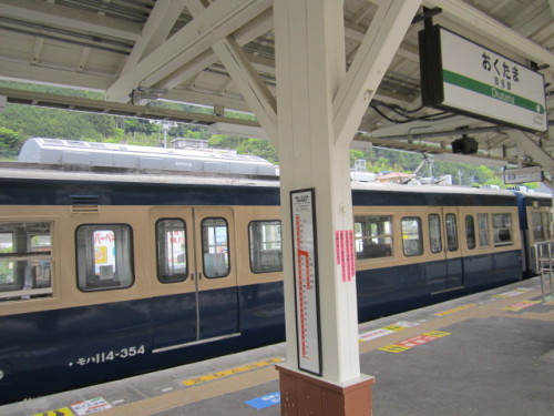 奥多摩駅での115系２