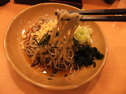 越後そば京成立石店の冷やしたぬきそば２20120425.JPG