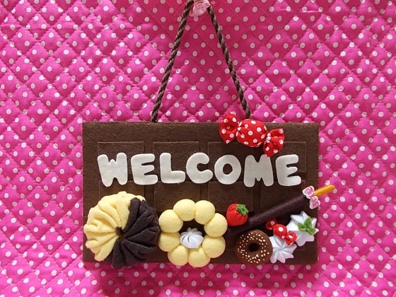 お菓子のウェルカムプレート