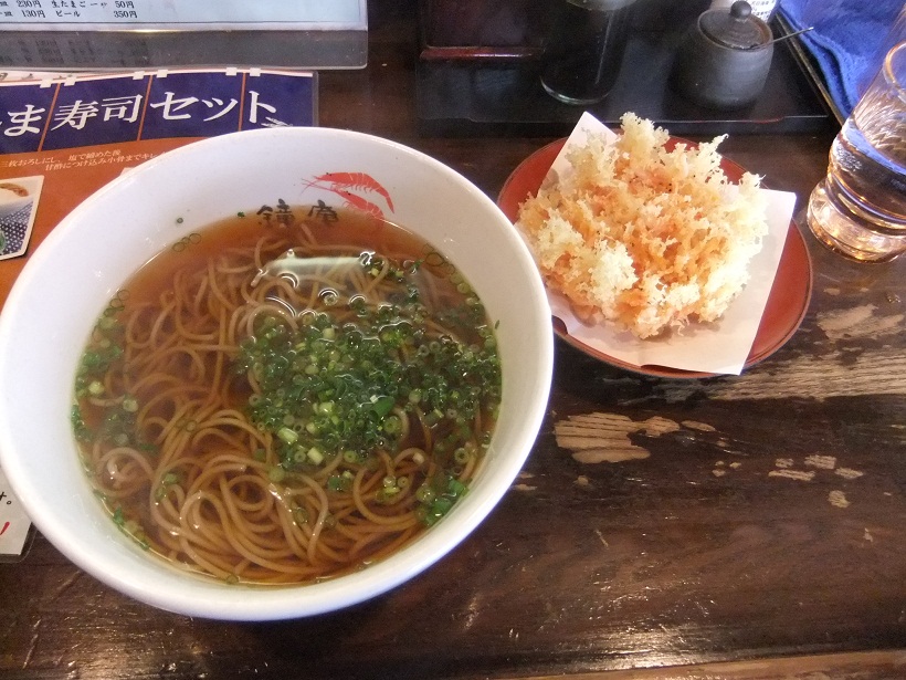 鐘庵富士田島店の桜えびそば１20120320.JPG