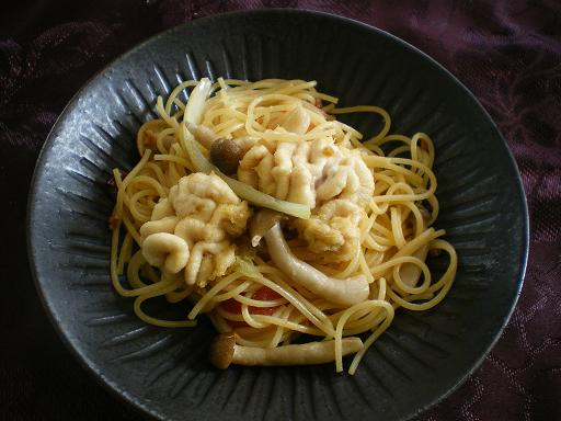 白子のオイルパスタ.JPG