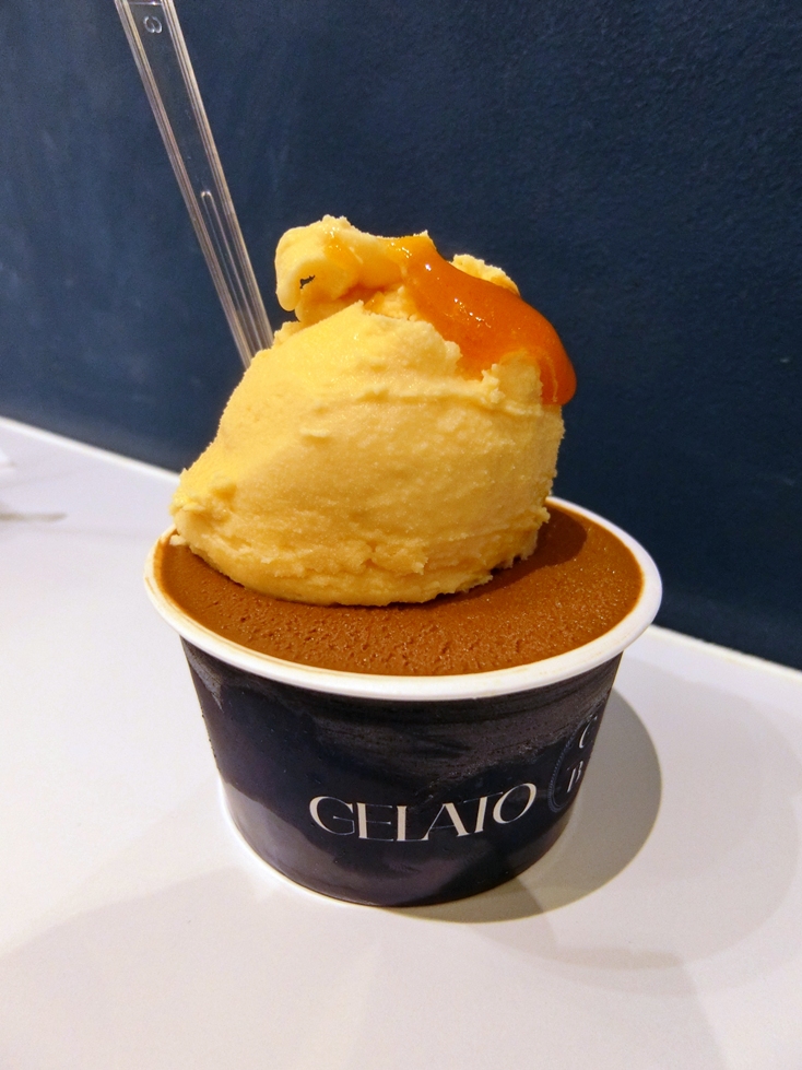 GELATO　BRAVO　サヴァイオーネ・柿ピュレ＆ビターチョコレート.JPG