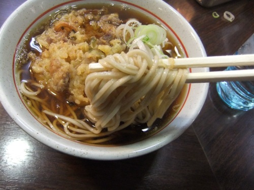 永坂更科布屋太兵衛 新宿地下鉄ビル店の肉天そば２20130217.JPG